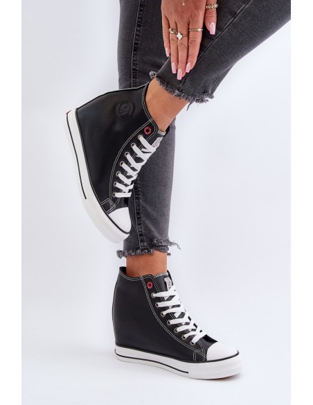 Women's Wedge Sneakers Cross Jeans NN2R4005 Black