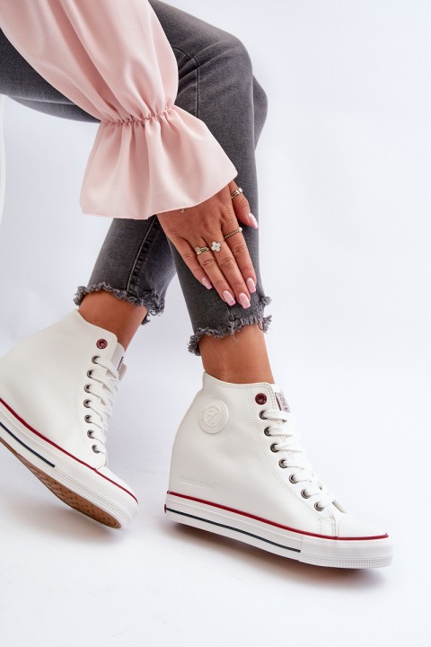 Women's Wedge Sneakers Cross Jeans NN2R4004 White