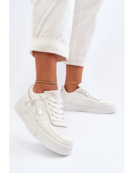 Women's Platform Sneakers White Zeparine