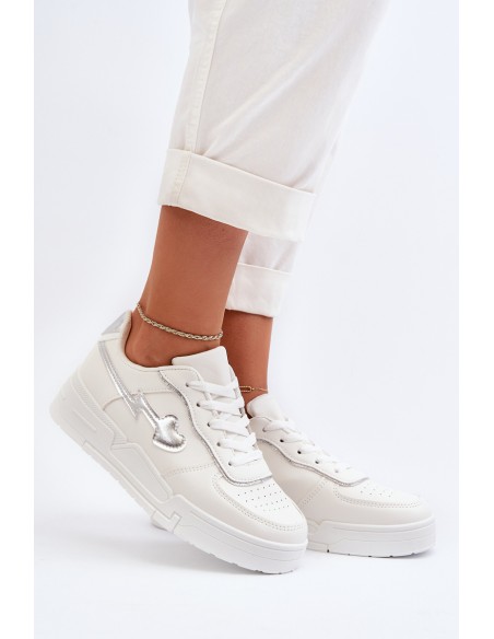 Women's Platform Sneakers White Zeparine