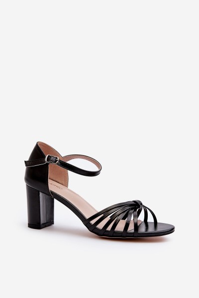 Women's Black Strappy Sandals Pyrrette 2