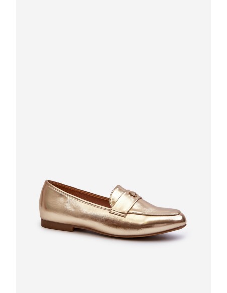 Women's Flat Heel Loafers Gold Sylvaine