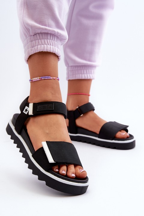 Women's Platform Sandals Big Star NN274778 Black