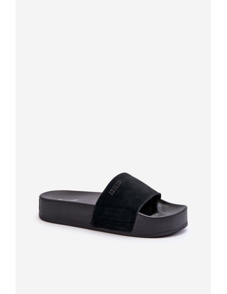 Women's Suede Platform Sandals Big Star NN274A670 Black