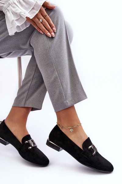 Women's Moccasins with Embellishment Black Camilena 2