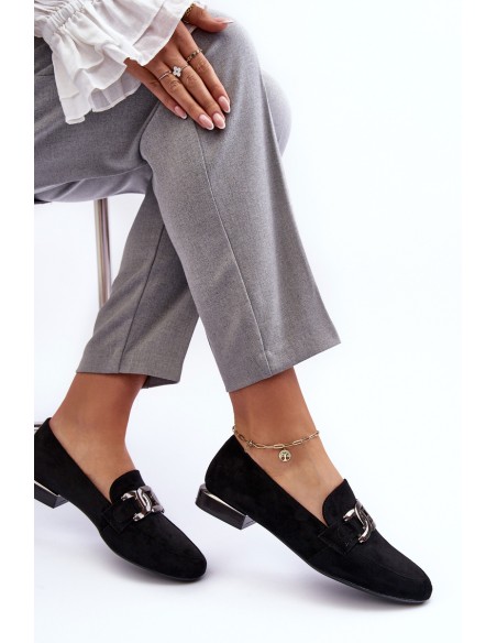 Women's Moccasins with Embellishment Black Camilena