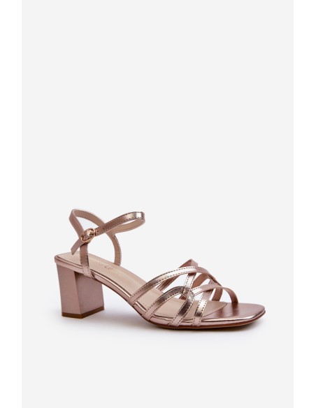 Women's Sandals with Heel Sergio Leone SK065 Gold