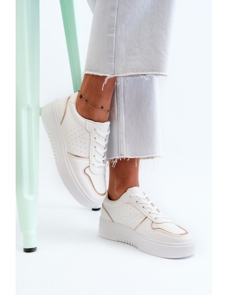 Women's Platform Sneakers White Tessama