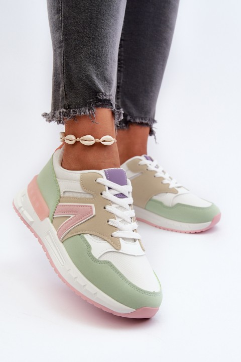 Women's sneakers made of eco leather in multicolor Vinelli