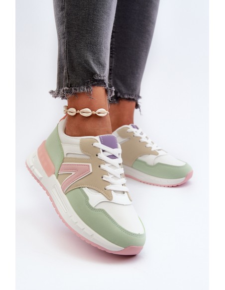 Women's sneakers made of eco leather in multicolor Vinelli