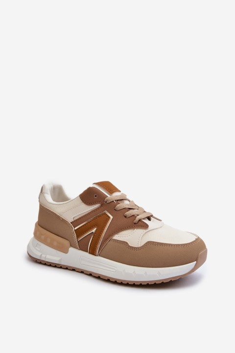 Women's Sneakers Made of Eco Leather Brown Vinelli