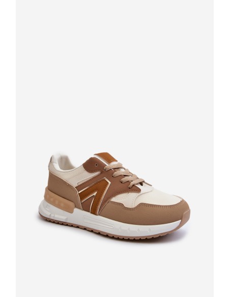 Women's Sneakers Made of Eco Leather Brown Vinelli