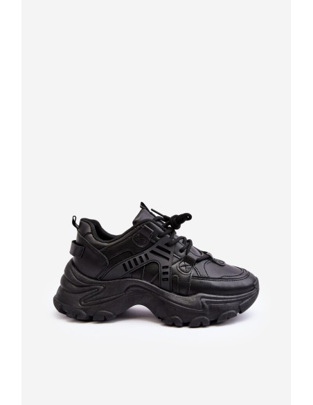 Women's Chunky Sports Sneakers Black Toderus