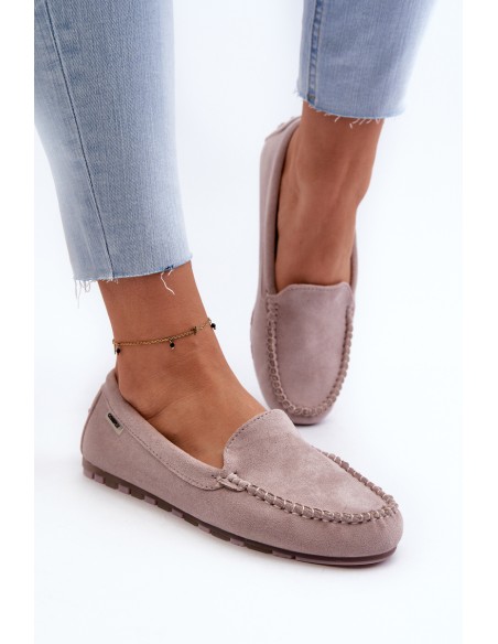 Women's Loafers in Purple Eco Suede Amrutia