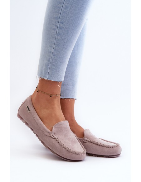 Women's Loafers in Purple Eco Suede Amrutia