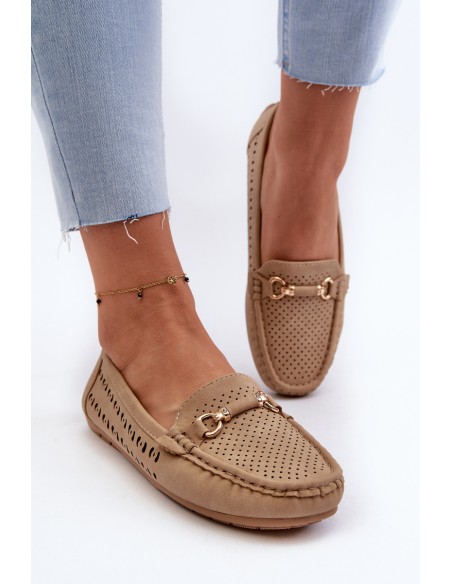 Women's Black Lattice Loafers Rasirna