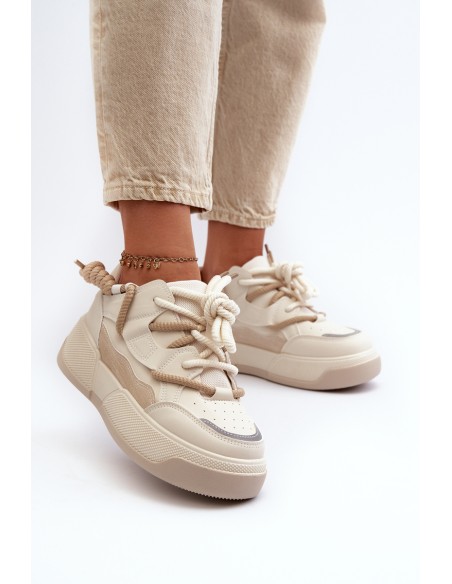 Women's Sports Shoes Sneakers Beige Phyrena