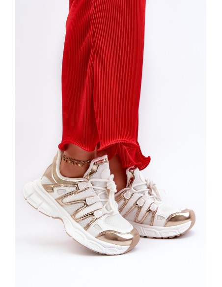 Women's sneakers on chunky sole white Ellerai