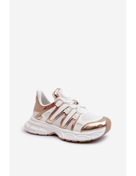 Women's sneakers on chunky sole white Ellerai