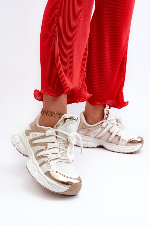 Women's sneakers on chunky sole white Ellerai