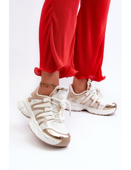 Women's sneakers on chunky sole white Ellerai