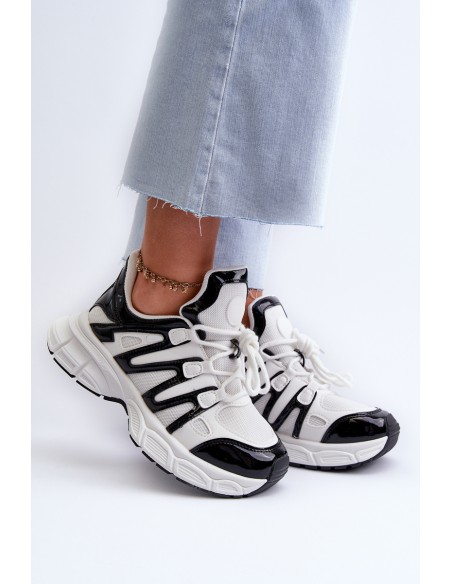 Women's sneakers on chunky sole white Ellerai