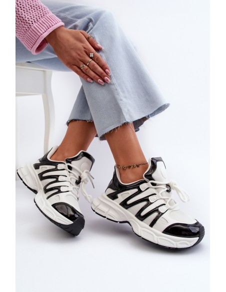 Women's sneakers on chunky sole white Ellerai