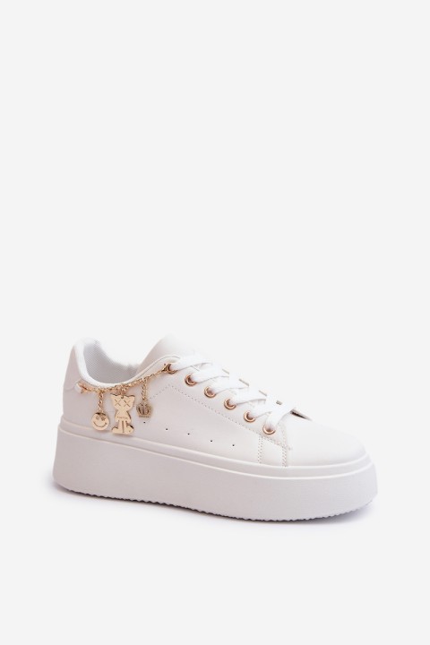 Women's Sneakers with Decoration White Celedria