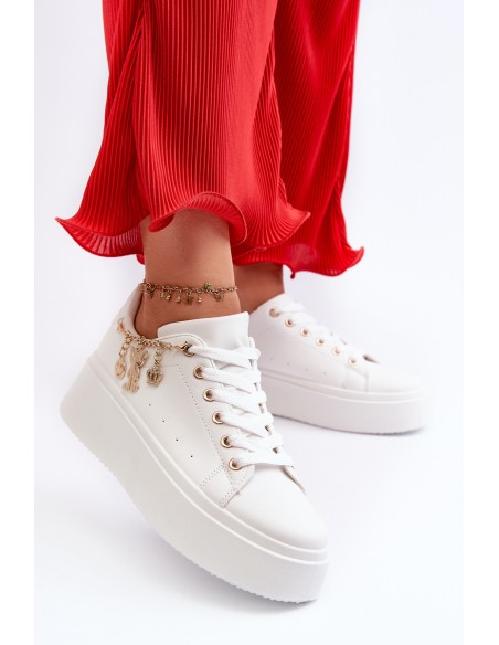 Women's Sneakers with Decoration White Celedria