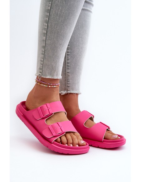 Light Foam Women's Sandals with Buckles Big Star NN274A754 Fuchsia