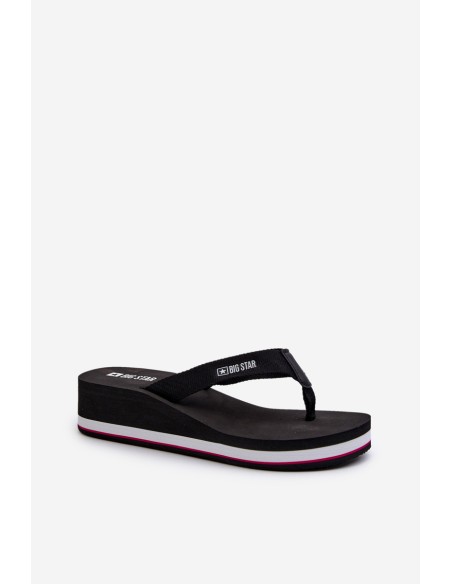 Women's flip-flops on the wedge Big Star JJ274A333 White