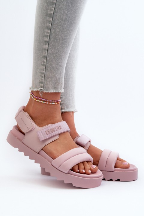 Women's Platform Sandals Big Star NN274753 Pink