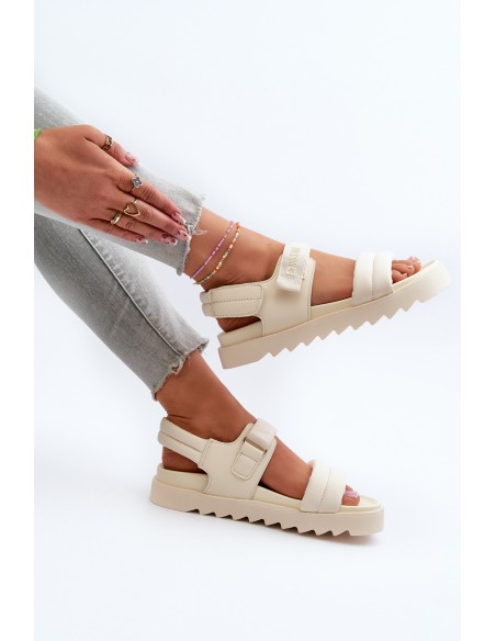 Women's Platform Sandals by Big Star NN274751 Beige