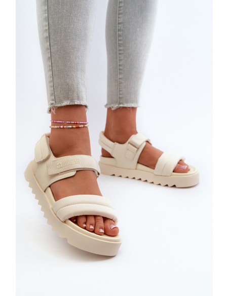 Women's Platform Sandals by Big Star NN274751 Beige