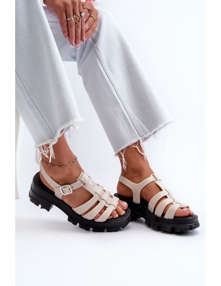 Fragrant Women's Sandals ZAXY NN285040 Beige