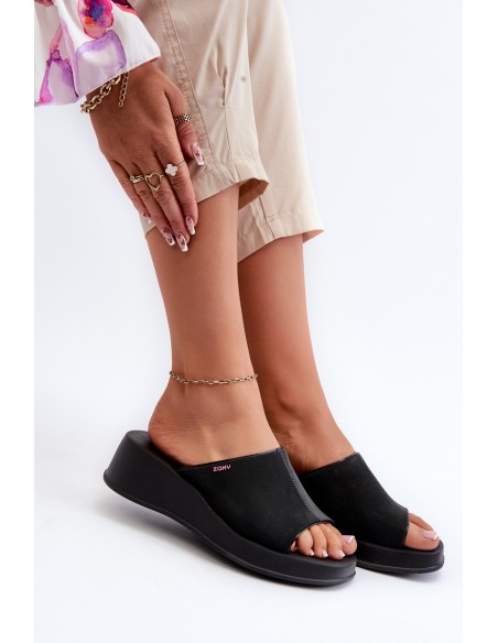 Scented Women's Wedge Sandals ZAXY LL285083 Black
