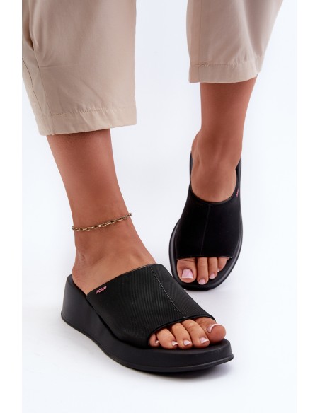 Scented Women's Wedge Sandals ZAXY LL285083 Black