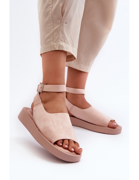 Comfortable Women's Platform Sandals Pink Rubie