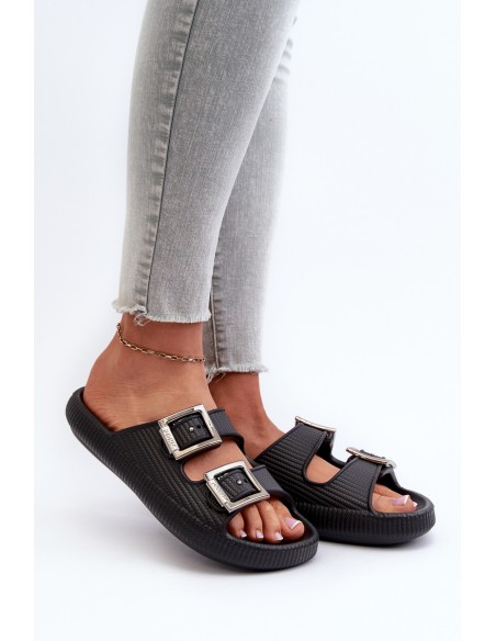 Women's rubber slippers ZAXY JJ285058 Black