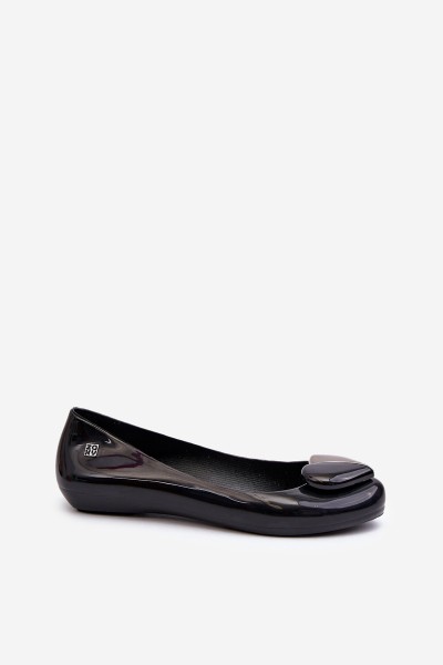 Women's Ballerina Flats with Heart ZAXY LL285027 Black 2