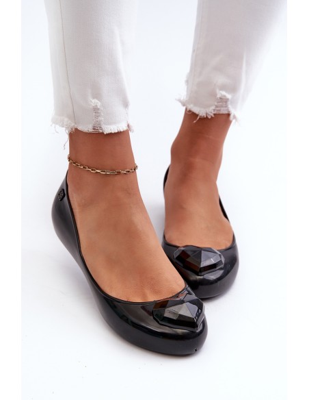 Women's Scented Ballerinas With Heart ZAXY NN285011 Black