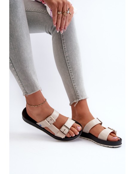 Women's Flat Sandals ZAXY LL285072 Beige