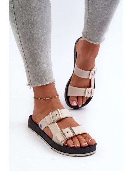 Women's Flat Sandals ZAXY LL285072 Beige