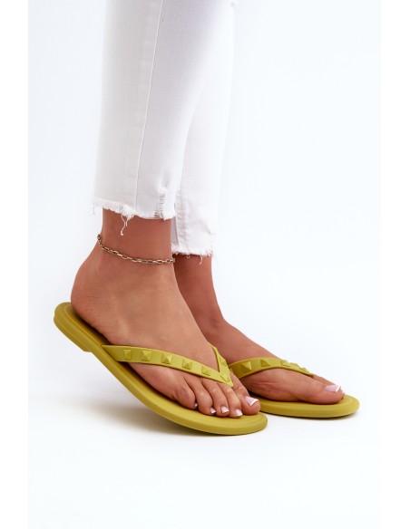 Flat Flexible Women's Flip-Flops ZAXY JJ285253 Lime