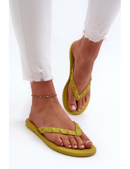 Flat Flexible Women's Flip-Flops ZAXY JJ285253 Lime
