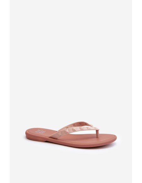 Flat Elastic Women's Flip-Flops ZAXY JJ285298 Pink