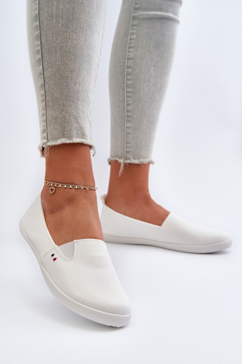 Women's White Slip-On Sneakers Adrancia