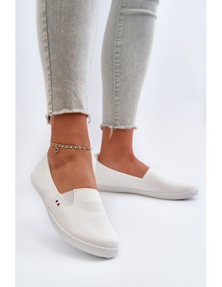 Women's White Slip-On Sneakers Adrancia