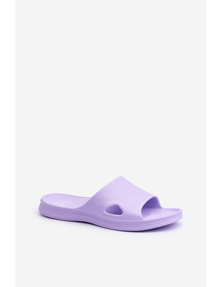 Klasikinės violetinės moteriškos šlepetės