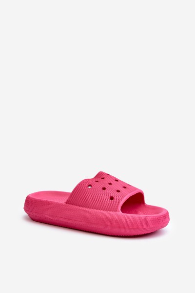 Women's Foam Slides on Thick Sole Fuchsia Beula 2